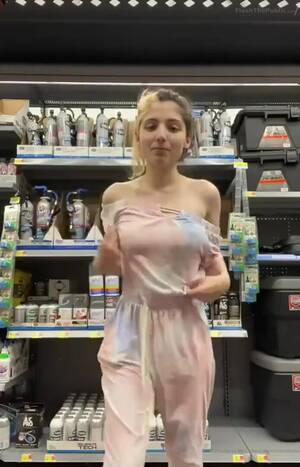 flash caught nude - Man catches her flashing it all - naked in shop ENF - ThisVid.com