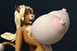 Hot Cow Furry Porn - Rule 34 - 3d annabelle cow anthro anthroanim big breasts bovine breasts  female furry hair horns nipples nude pose solo | 838073