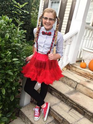 Cute Nerd Homemade - Tween Nerd Costume ... cheap and easy! Super cute modest girls tween teen