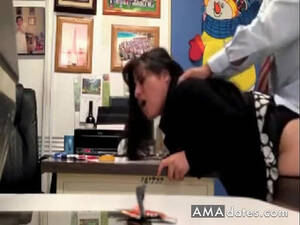 hidden cam secretary bend over - ucking the secretary doggystyle and bent over the desk in... | Any Porn