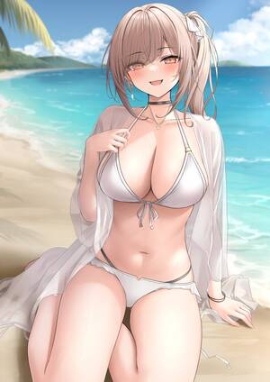 anime bikini nude beach - white bikini [original] free hentai porno, xxx comics, rule34 nude art at  HentaiLib.net