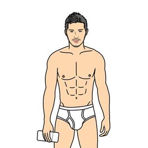 Gay Planes Porn - Man With Plane Ticket - Art For Japanese Gay Porn Star Koh Masaki (çœŸå´Žèˆª