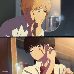 carly rae jepsen hentai porn - Chainsaw Man x Your Name : r/ChainsawMan