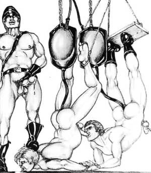 extreme bdsm art drawings - Brutal Gay Bondage Art | Gay Fetish XXX