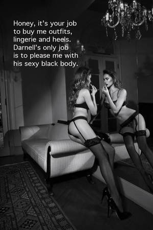 black and white cuckold captions - cuckold lingerie