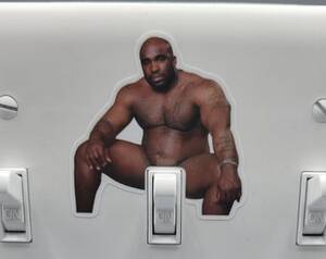 big cock cartoon light switch - Adult Barry Wood Sticker for Light Switch Plates - Etsy