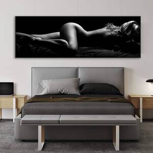black girl sleeping nude - Amazon.com: Modern Nude Art Sexy Sleeping Women Canvas Painting Black and  White Body Art Wall Pictures for Living Room Decor Prints  80x160cm(31.50x62.99in) Withframe : Everything Else