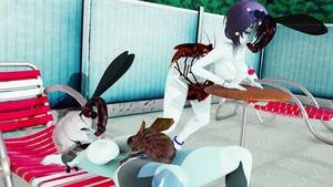 Anime Zombie Girl Porn - KiruNeru] Poolside Bugs Zombie girls version