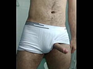 big dick cock underwear - Thick Dick Bulge Inside White Underwear - xxx Videos Porno MÃ³viles &  PelÃ­culas - iPornTV.Net