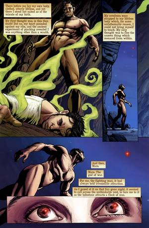 comic book fighting nude - ... by 4-armed martians and forced to fight in a gladiator match... all in  the nude! Special thanks to Terry for these scans, and I added a few of my  own.