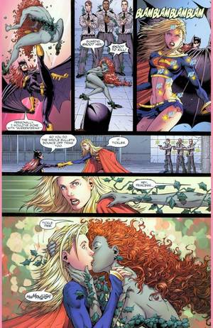 Kara And Batgirl Porn Comic - supergirl and batgirl vs harley quinn and poison ivy 3