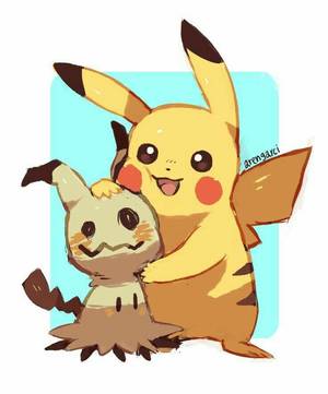 Mimikyu Cute Art Porn - Mimikyu, Pikachu, cute; PokÃ©mon
