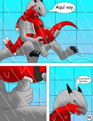 anal orgasm digimon yaoi - e621 3_toes age_difference anal anal_penetration anthro big_dom_small_sub  bound claws comic crocodile crocodilian crying dialogue digimon  digital_media_