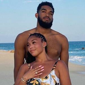 black couples nude beach - Jordyn Woods, New BF Karl-Anthony Towns Go IG Official: Photos
