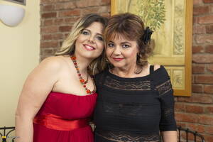 double dildo housewives - Horny housewives share a double dildo while partaking in lesbian sex - HD  Porn Pictures