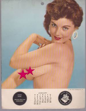 gallery magazine vintage erotica - 1961 Royal Seal The King of Fling Nude Harem Girl Calendar Nudie Pin Ups
