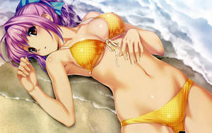 Anime Bikini Porn - Spectacular anime wallpaper from Tropical Kiss uploaded by megebuu - bikini