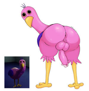 Bird Porn - Rule 34 - ass focus ass up asshole balls big balls big butt bird birdup  black eyes blue body blue hair chicken dick fat ass first porn of character  first porn of