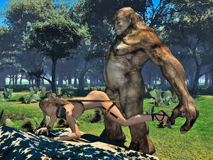 3d monster fuck cartoons trolls - Sex 3d XXX with huge trolls drilling tight holes | Porncraft 3d