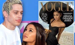 Ariana Grande Oral Porn - Pete Davidson SLAMS ex Ariana Grande for 'spray-painting herself brown' on  Vogue cover | Daily Mail Online