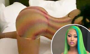 Miley Cyrus Nicki Minaj Porn - Nicki Minaj reacts to having her VERY racy twerking video uploaded to porn  site | Daily Mail Online