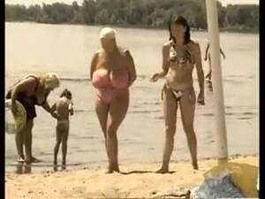 big tits russian beach - Retro big tits mix on Russian beach - TubePornClassic.com