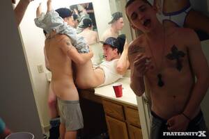 college frat gangbang - ... Fraternity-X-Anthony-and-Brad-Freshman-Getting-Barebacked- ...