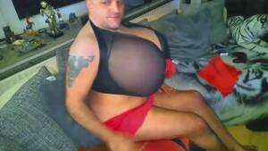 huge boobs sissy - Cup Z Huge Tits - Crossdresser Sissy strips with very real tits and lets  them swing - Huge luscious big Boobs Fetish sex watch online