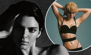 Kendall Jenner Nude Lesbian - Kendall Jenner strips NAKED before slipping into a tiny black bikini for  jaw-dropping i-D shoot | Daily Mail Online