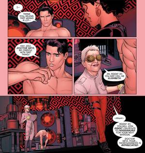 Comic Porn Cfnm - Also, lets take a moment to appreciate at this issue's covers, shall we?  The main cover shows Dick in bondage while the \