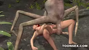 Alien Spider Porn - 3D Redhead Getting Fucked by an Alien Spider | xHamster