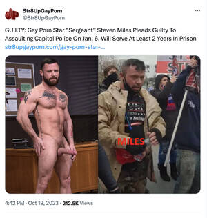 Florida Gay Police Porn - Florida White Supremacist Porn Stars Defend Sergeant Miles Following Jan. 6  Conviction: â€œHe's A Patriot!!!â€ | STR8UPGAYPORN