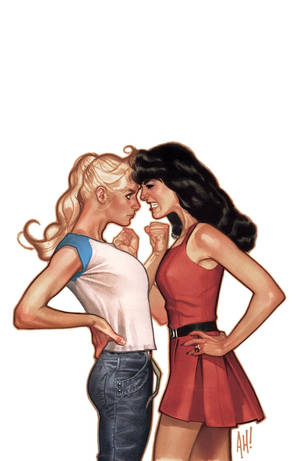 Leila Swan Sexy Legs - BETTY & VERONICA #1 Main Cover by Adam Hughes