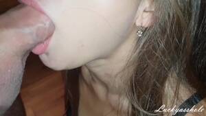 deep blowjob with cumshot - Amazing slobbering blowjob from hot stepmom with deep throat & eating cum  Porn Videos - Tube8