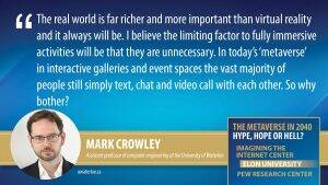 Monica Crowley Porn - The Future of the Metaverse | Imagining the Internet | Elon University