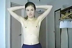 flat chest teen - Flat chested girl knows how to give head and wants her ass spanked hard,  full Masturbation