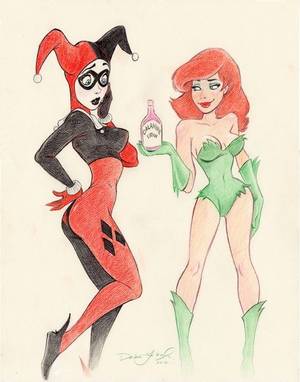 Anime Lesbian Porn Poison Ivy Christmas - Harley Quinn and Poison Ivy Comic Art