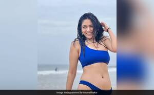 leaf beach nudes - Just Mrunal Thakur Setting The Internet Ablaze With Her Beach Pics