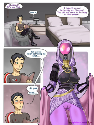 Mass Effect 3 Porn Comics - Tali x Shepard Porn comic, Rule 34 comic, Cartoon porn comic - GOLDENCOMICS