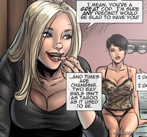 comic book lesbian porn - Lady cop and gf live secret lesbian - BDSM Art Collection - Pic 4