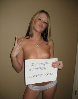 interracial amateur sluts - Interracial white slut - I have a message for U! - Amateur Interracial Porn