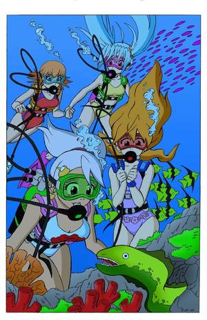 Bakugan Chan Lee Porn - Bakugan Girls in the Sea - Color Commission by The-Sakura-Samurai.deviantart