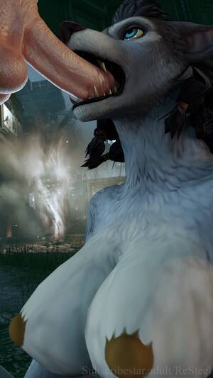 Female Furry Human Blowjob - Rule 34 - 3d anthro areolae athletic female balls blowjob breasts canine  duo eye contact faceless male female fur furry human human penetrating  image male moaning nipples nude nude female open mouth