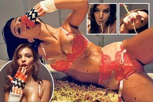 Emily Ratajkowski Porn - Emily Ratajkowski says she's a feminist but do pics of model writhing in  spaghetti prove otherwise? | The Sun