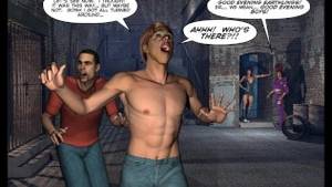 drag queens sucking cock toon - DRAG QUEENS FROM OUTER SPACE Scifi 3D Gay Toon Anime Comics Cartoon Art