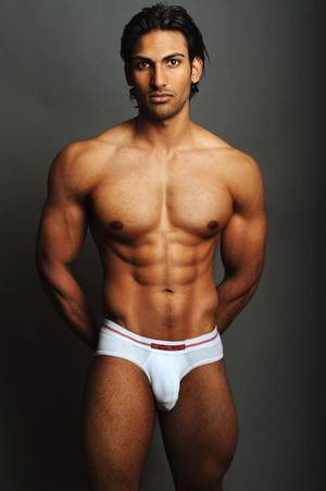 attractive sexy indian nudes - Hot and manly Indian guy in underwear gay men