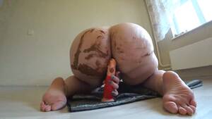 big butt mom anal dildo - Chubby Scat Mom Fucks Her Big Shitty Ass With Dildo - ThisVid.com