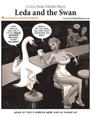 Helen Of Troy Comic Porn - Leda and the Swan - A Live Nude Ghouls Short Comic