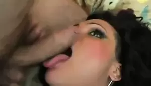 latin guy sucks tranny - Latin tranny lets older guy suck on her stick | xHamster