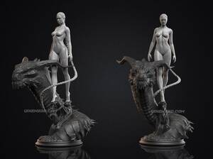 Angelina Jolie 3d Monster Porn - Grendel's Mother : Beowulf (Angelina Jolie) â€“ VXLabs Art